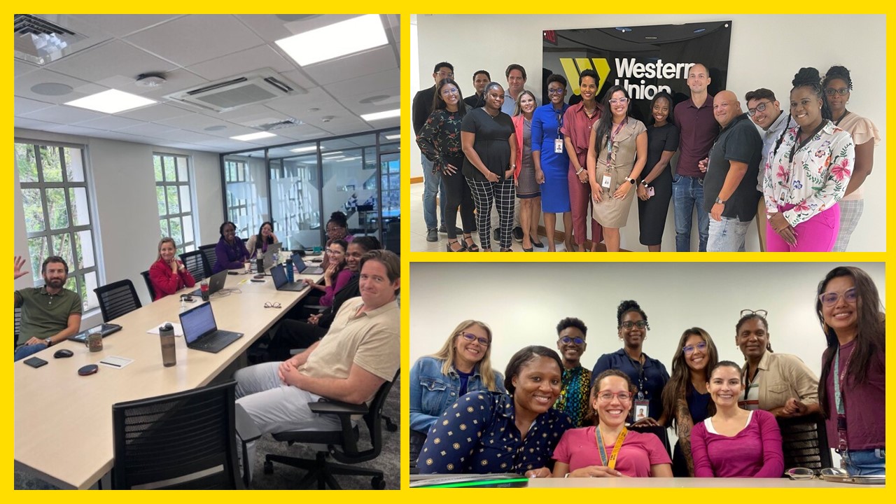 Barbados IWD Employees having a discussion