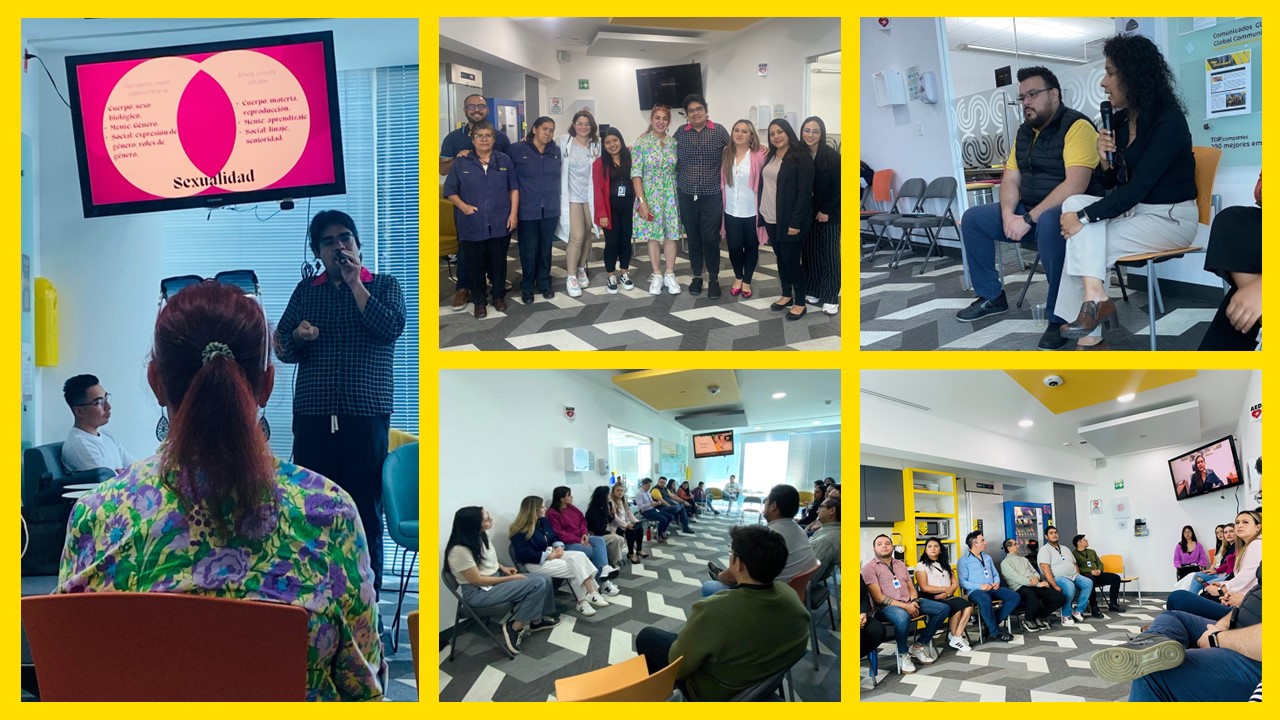 Mexico IWD Employees having a discussion