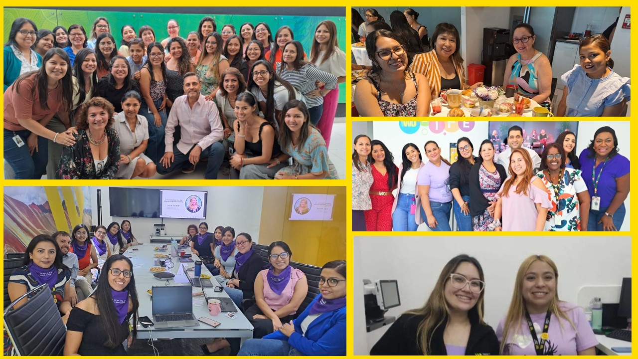 Peru, Panama, Chile IWD Employees having a discussion
